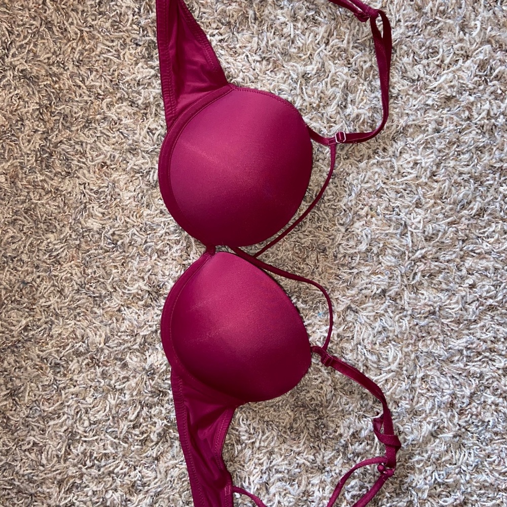 Sexy Red Push Up Bra